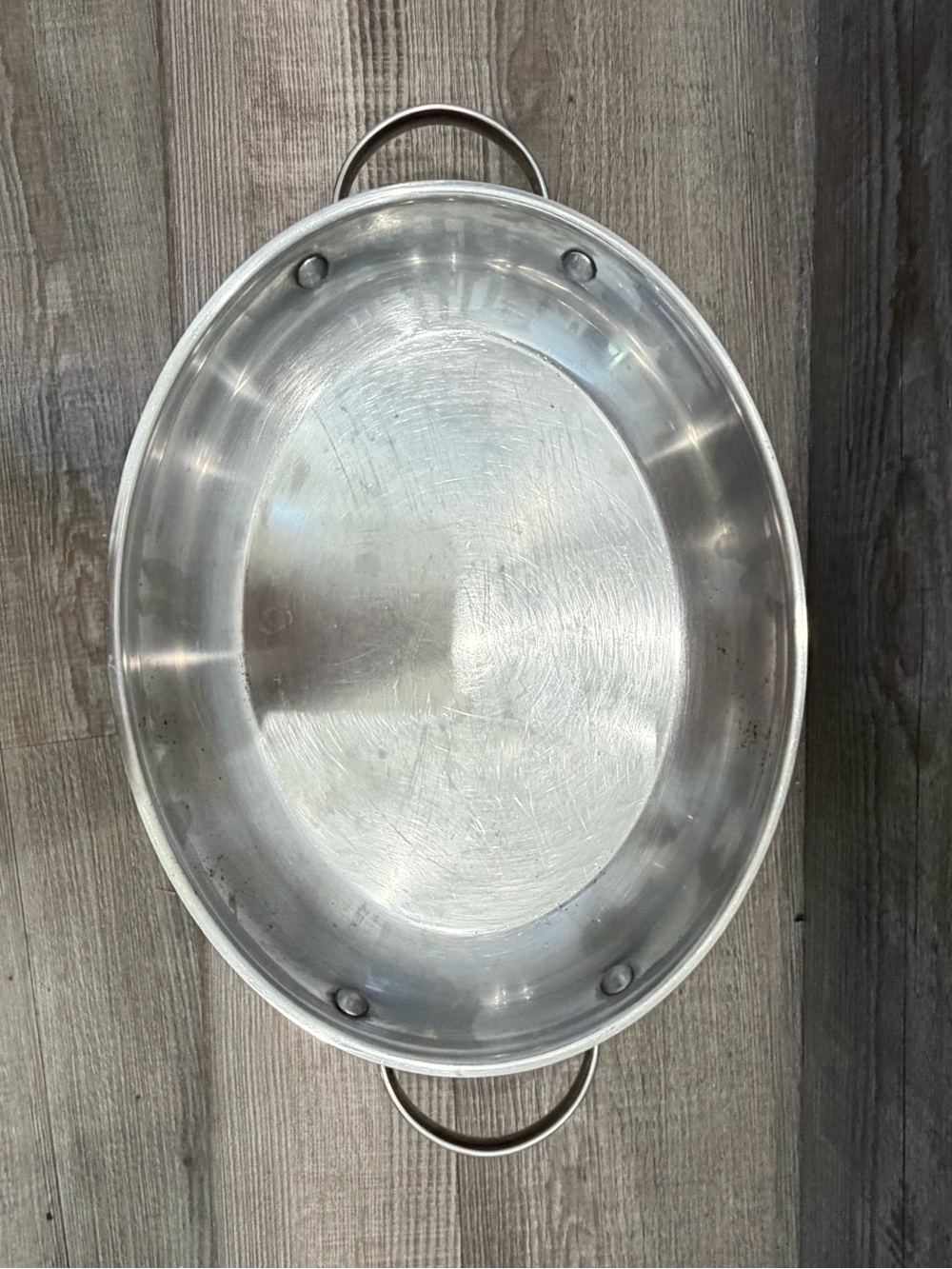 Princess House Stainless Steel Oval Roasting Pan with Handles 2.5 Qts